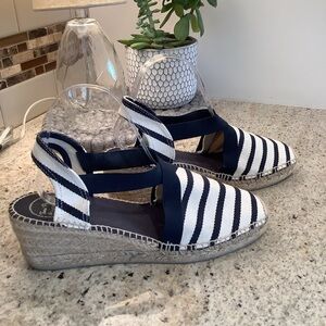 Toni Pons “Tarbes” Espadrilles Blue & White Size 41 (10)